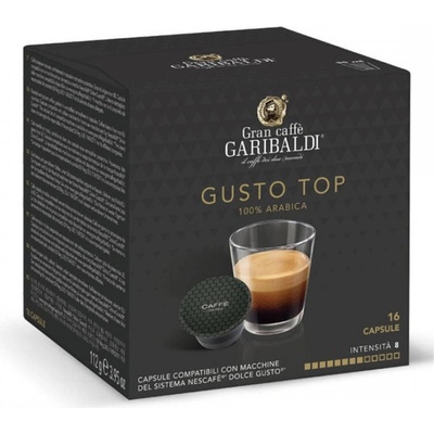 Gran Caffe GARIBALDI Gusto Top 16 бр - Кафе на капсули съвместими с Dolce Gusto