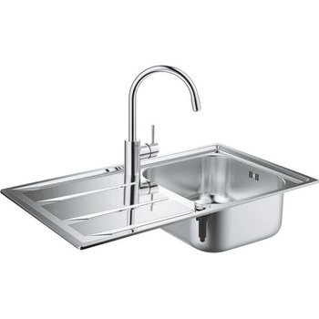 GROHE Кухненски умивалник с отцедник, K400 и смесител Concetto (31570SD0)