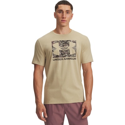 Under Armour UA ABC Camo boxed logo SS hnedé