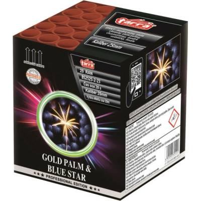 Tarra ohňostroj gold palm & blue star 25 ran 6 1