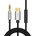 PowerLocus Аудио кабел PowerLocus - 3.5 mm/USB-C + MIC, 1 m, черен/сребрист (pwl-auxtousb-c-black)
