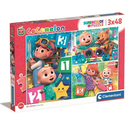 CLEMENTONI CoComelon 3x48 dílků