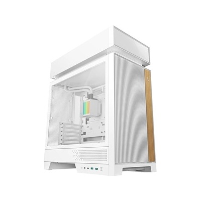 Deepcool Корпус atx cl6600 wh с водно охлаждане, без захранване, бял, със стъклени стени r-cl6600-whnna0-g (r-cl6600-whnna0-g)
