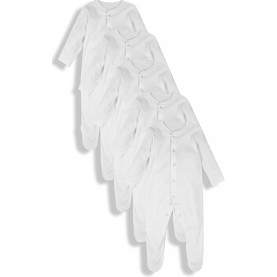 Kojenecký overal bílý sada 5kusů Nutmeg – Zboží Dáma
