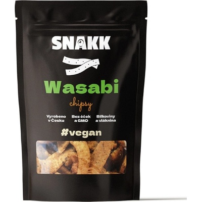 SNAKK Strukovinové chipsy WASABI vegan 70 g