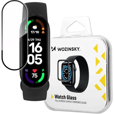 Wozinsky Хибриден скрийн протектор от закалено стъкло Wozinsky за Xiaomi Mi Band 6, черен (9145576262122)