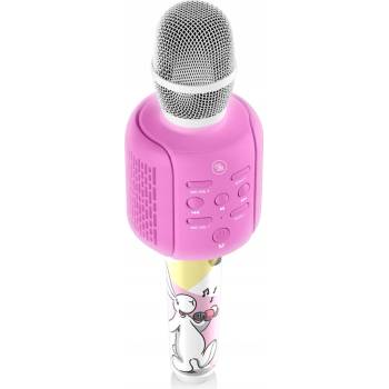 Dětský mikrofon GoGEN Bob a Bobek KARAOKE růžový