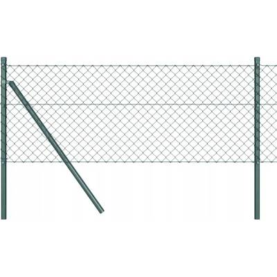 Oplocení ze síťoviny se 7 sloupky, 0.8 x 10 m, z pozinkované oceli, zelený