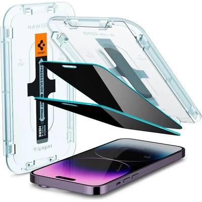 Spigen Glass EZ Fit Privacy комплект от 2 - iPhone 14 Pro Max