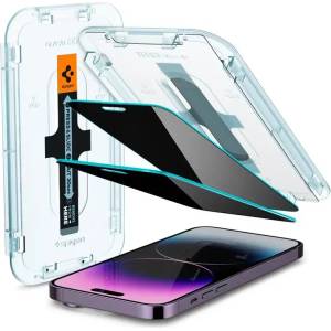 Spigen Glass EZ Fit Privacy комплект от 2 - iPhone 14 Pro Max