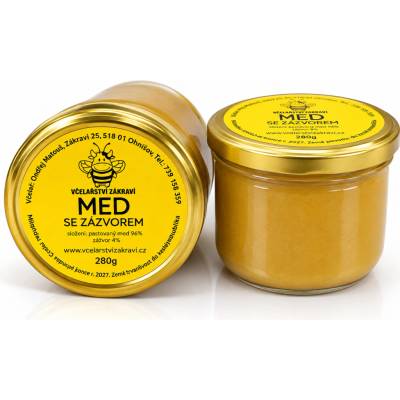 Včelařství Zákraví Med se zázvorem, 280 g
