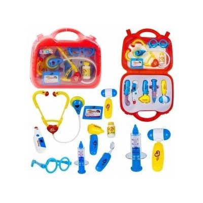 LEAN Toys Little Doctor Kit in a Suitcase Medical Accessories Lights 9 pcs