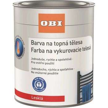 OBI Farba na vykurovacie telesá 750ml lesklá biela
