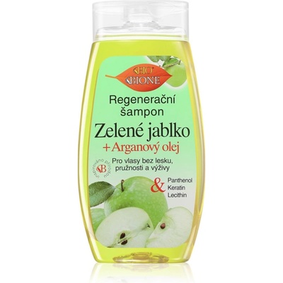 Bione Cosmetics Green Apple + Argan Oil регенериращ шампоан 260ml