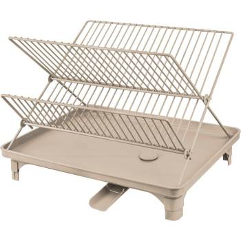 Mette Ditmer Denmark Бежова двуетажна тавичка за оттичане 42x29 cm Dry-It - Mette Ditmer Denmark (DRYDIR15)