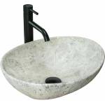 Rea Мивка за плот Rea Sofia Light Stone сива, каменна, 41 см (5902557357710)