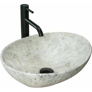 Rea Мивка за плот Rea Sofia Light Stone сива, каменна, 41 см (5902557357710)