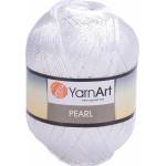 YARNART Pearl 106 White Плетива прежда (Pearl 106)