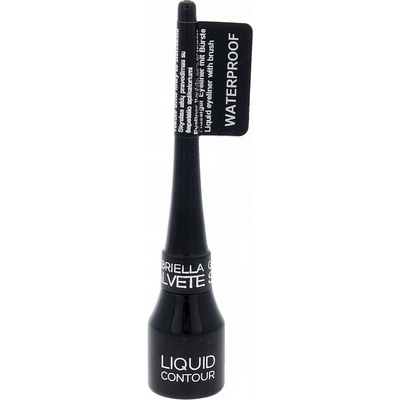 Gabriella Salvete Liquid Contour vodeodolná tekutá očná linka 09 Black 4 ml