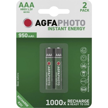 AgfaPhoto Батерия micro AGFAPHOTO AAA с предварително зареждане 2x950 mAh (APR2U950)