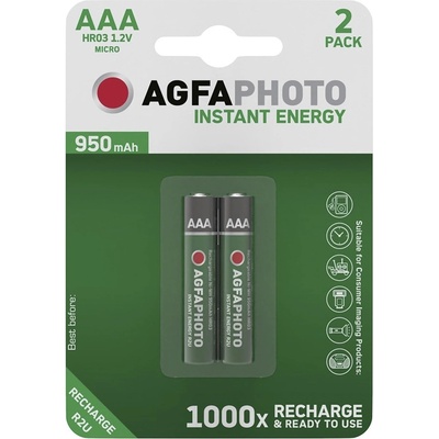 AgfaPhoto Батерия micro AGFAPHOTO AAA с предварително зареждане 2x950 mAh (APR2U950)
