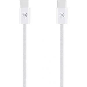 OBAL-ME Кабел OBAL-ME Super Fast USB-C към USB-C, Braided Cable, 60W, 1m, бял