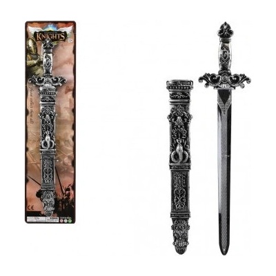 Teddies Meč rytiersky s puzdrom plast 50cm na karte 14,5x58cm