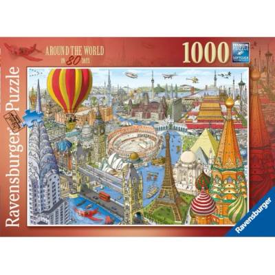 Ravensburger Пъзел Ravensburger от 1000 части - Около света за 80 дни (16961)