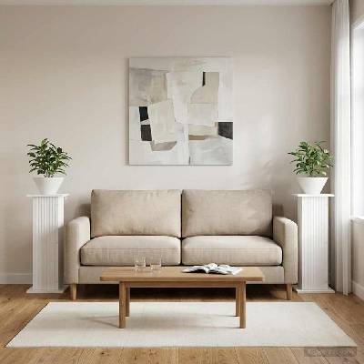 vidaXL Стойка за растения 2 бр. Бяло 30, 5 x 30 x 80, 5 см (899763)