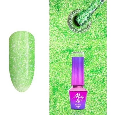 284. MOLLY LAC glitrový gél lak - Starrily Absinthe