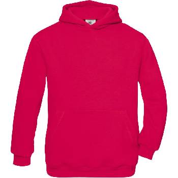 B&C Collection B&c hooded kids / Детски суичър с качулка - малинов 158 (01068131165)