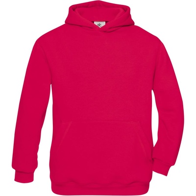 B&C Collection B&c hooded kids / Детски суичър с качулка - малинов 158 (01068131165)