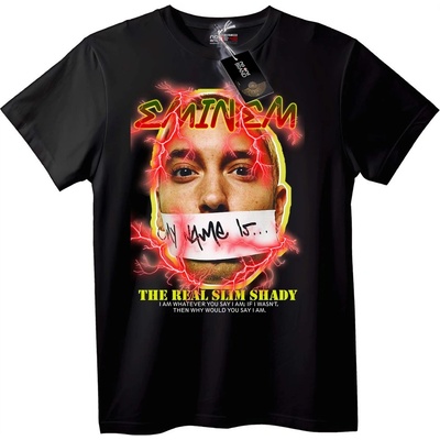 NOONEBRAND Тениска Eminem Истинският Slim Shady - 2XL, Black