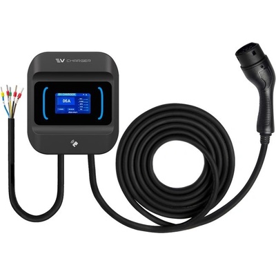 AUXUS Wallbox 11kW зарядна станция за електромобили, приложение, 5m кабел, APP+RFID, черна (VCS-Z41-11S (APP+RFID))