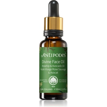 Antipodes Divine Face Oil Rosehip & Avocado Oil защитен серум против първите признаци на стареене на кожата 30ml