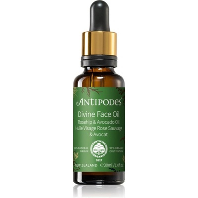 Antipodes Divine Face Oil Rosehip & Avocado Oil защитен серум против първите признаци на стареене на кожата 30ml