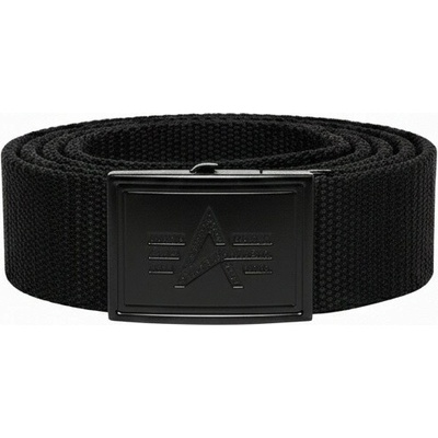 Alpha Industries opasek Heavy Duty Logo Belt black/black