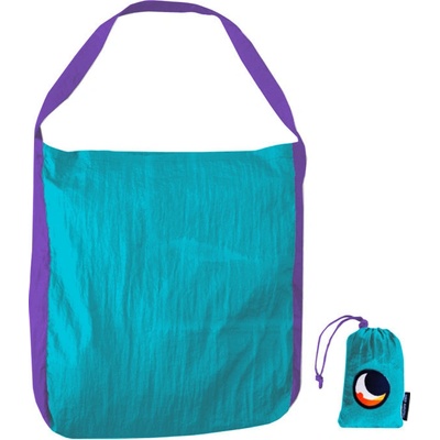 Ticket to the moon ECO BAG LARGE TAŠKA L TYRKYSOVÁ/FIALOVÁ TMEBL1430