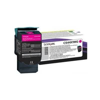 Lexmark Консуматив Lexmark C544, X544, Extra High Yield Return Programme Toner Cartridge, 4000 копия, Червен, C544X1MG