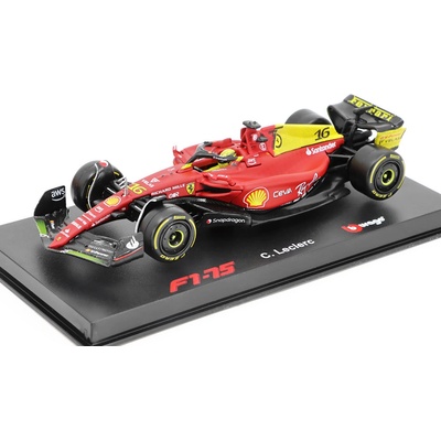 Bburago Ferrari F1 75 16 C. Leclerc Italian GP Giallo Modena Special Edition 1:43