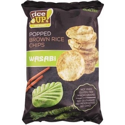 Rice Up Rýžové chipsy wasabi 60 g