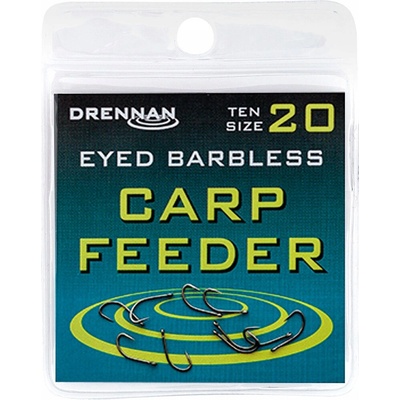Drennan bez Protihrotu Eyed Carp Feeder Barbless veľ.16 10 ks