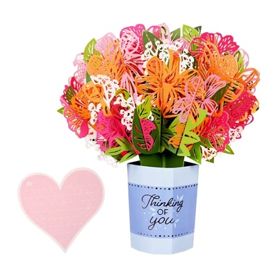 Луксозна 3d картичка Цветен Букет (К86293-1)