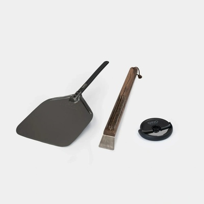 GINO PIZZA SET/3ks na pizzu GINO - lopata/kartáč/kráječ