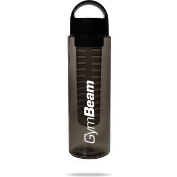 GymBeam Спортна бутилка с инфузер All-Black 700 ml