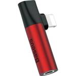 Baseus Адаптер Baseus Lightning & Audio Adapter (CATSH-C02), от Lightning(м) към Lightning(ж)/AUX(ж), червен (CALL43-91 / 38191)