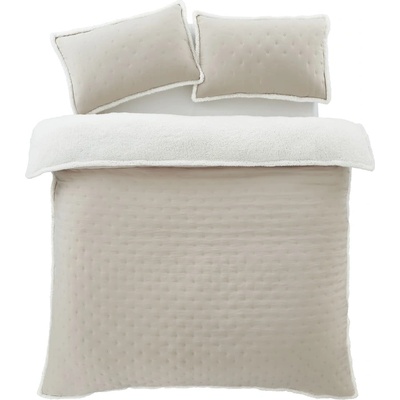 Catherine Lansfield Кремаво двойно спално бельо от шерпа 200x200 cm Cosy Nori - Catherine Lansfield (BD/58961/W/DQS/CR)