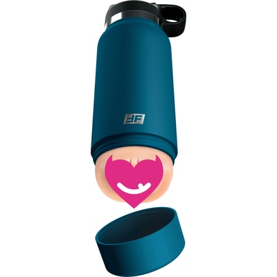 Pipedream PDX Plus Fuck Flask Private Pleaser Discreet Stroker Blue Bottle Light