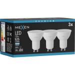 Mexen Nova 3x LED крушка GU10, 5W, Студена - 6500K, 525 lm - L107-GU10-0565-01x03 (L107-GU10-0565-01x03)