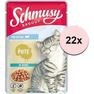 Schmusy Ragout Kitten консерви пуйка в сос 22 x 100 г